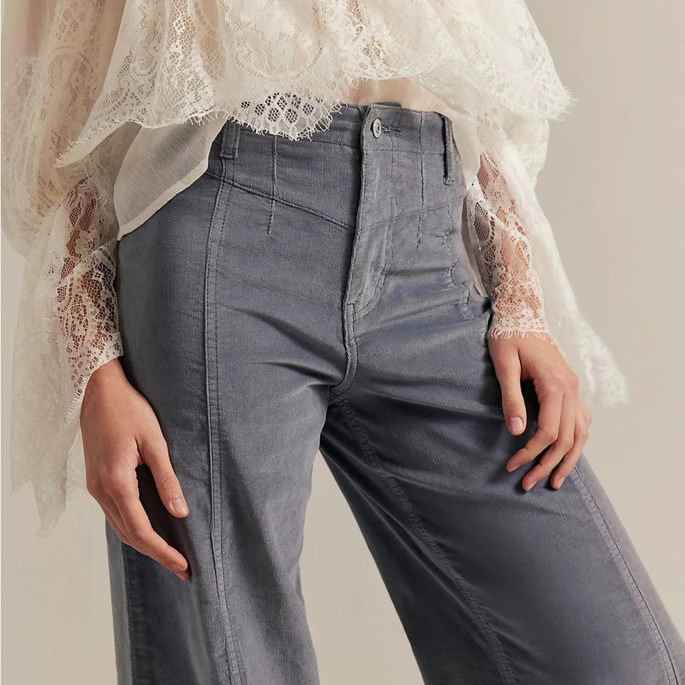 We The Free Gray Wide-Leg Pants